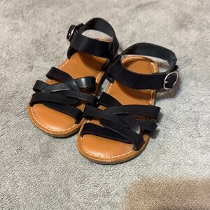 Black Kids Sandals